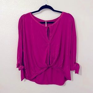 Free People Dolman Sleeve Top Solid Keepin On Tee